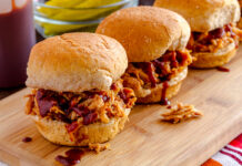 Slow Cooker BBQ Chicken Pulled BBQ Chicken Sandwiches