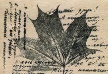 Make a printed tote at Stainbrook Park leaf print