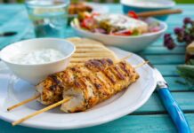 Greek Honey Lemon Chicken Kababs