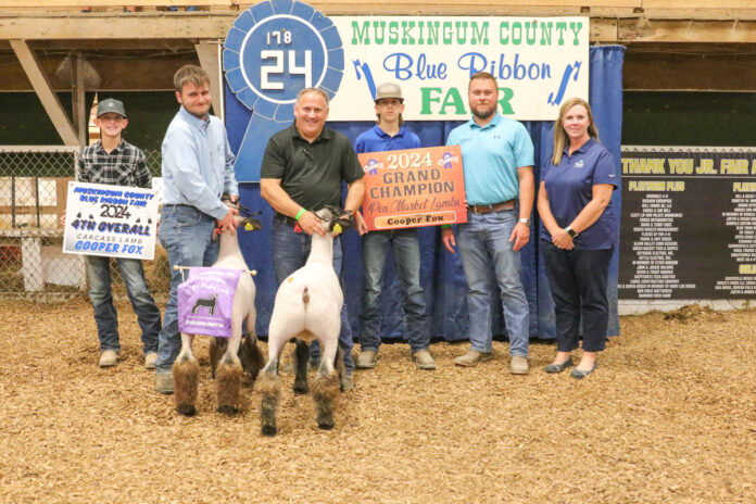 GRAND CHAMPION PEN OF 2 LAMBS: COOPER FOX