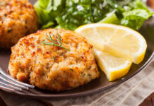 Crab Cake with Green Salad