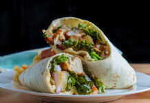 Lemon Chicken Caesar Wrap