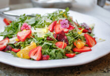 Strawberry Arugula Salad with Lime Vinaigrette