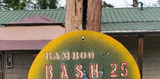 The bamboo Bash — a true classic Bamboo Bash sign