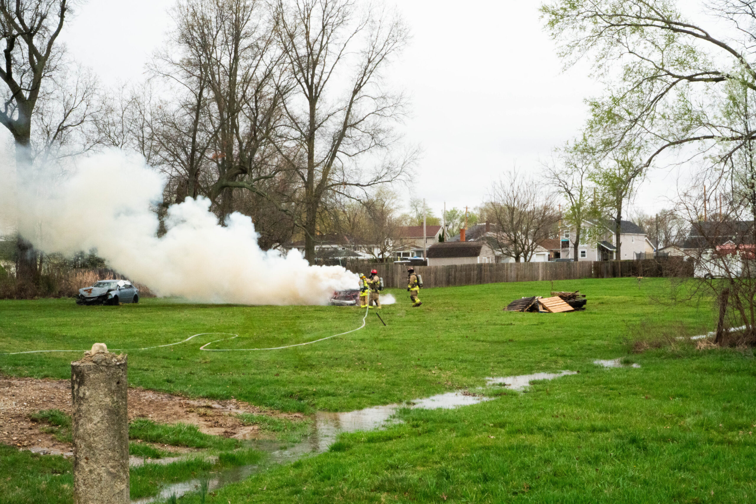 Harrison Township Fire Department SoyFoam demonstration
