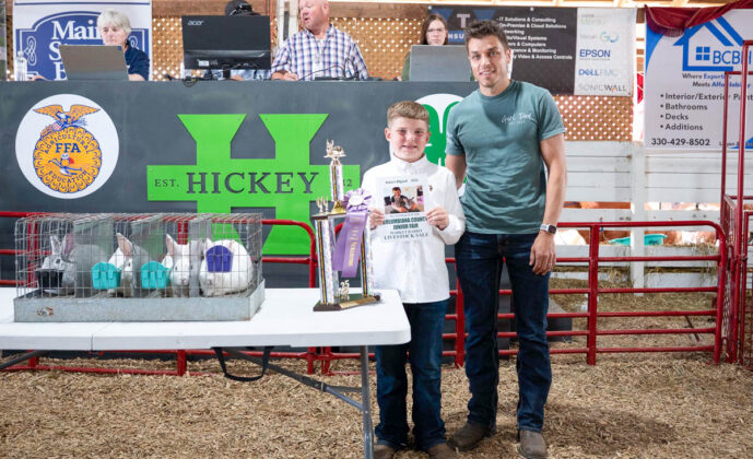 RESERVE CHAMPION MARKET RABBITS: ROBERT ALLGOOD