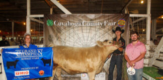 Cuyahoga County Fair Livestock Sale results GRAND CHAMPION STEER