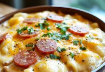 Creamy Pierogi & Sausage Casserole