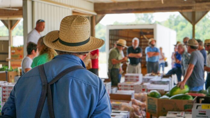 Amish produce market owl creek