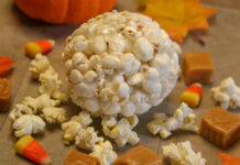 Autumn Caramel Popcorn Balls