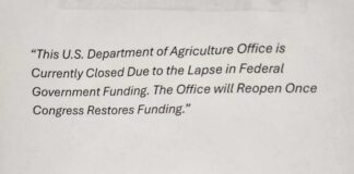 Shutdown closes local USDA offices
