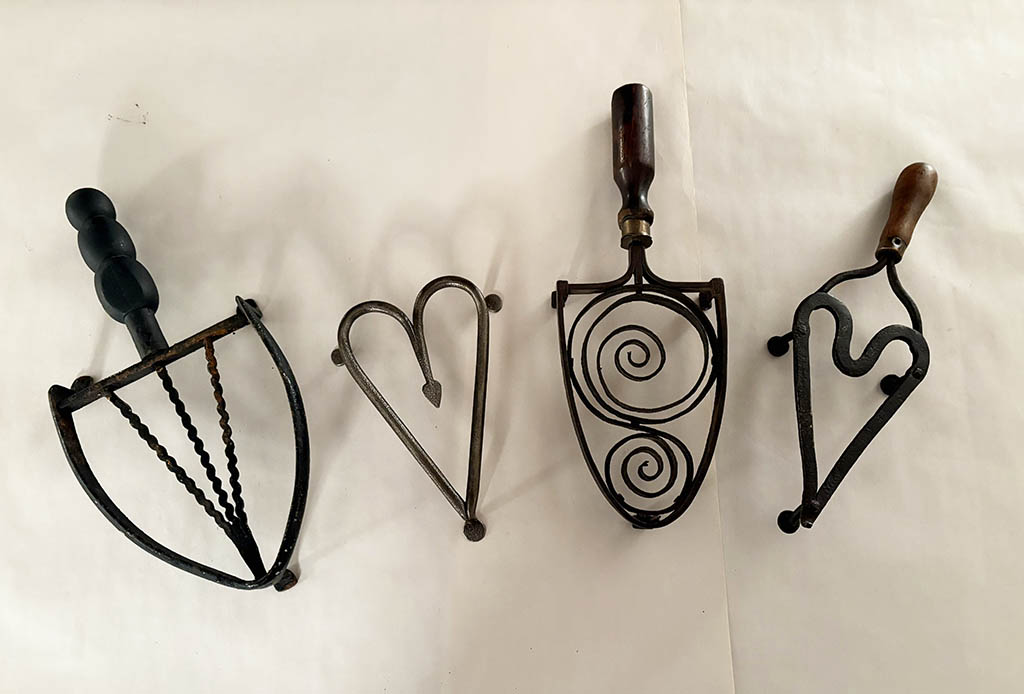 hand-wrought tabletop trivets