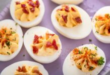 Bacon and Cheddar Deviled Eggs