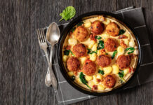Tuscan Chicken Meatballs with Gnocchi