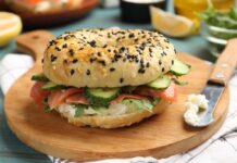 Veggie Bagel Sandwich