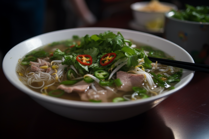 pho noodle soup