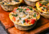 Spinach and Pepper Breakfast Cups