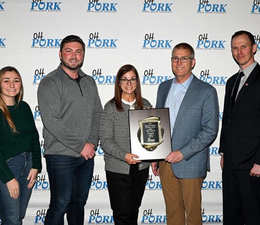 Hord Family wins Ohio Pork Council’s top honor
