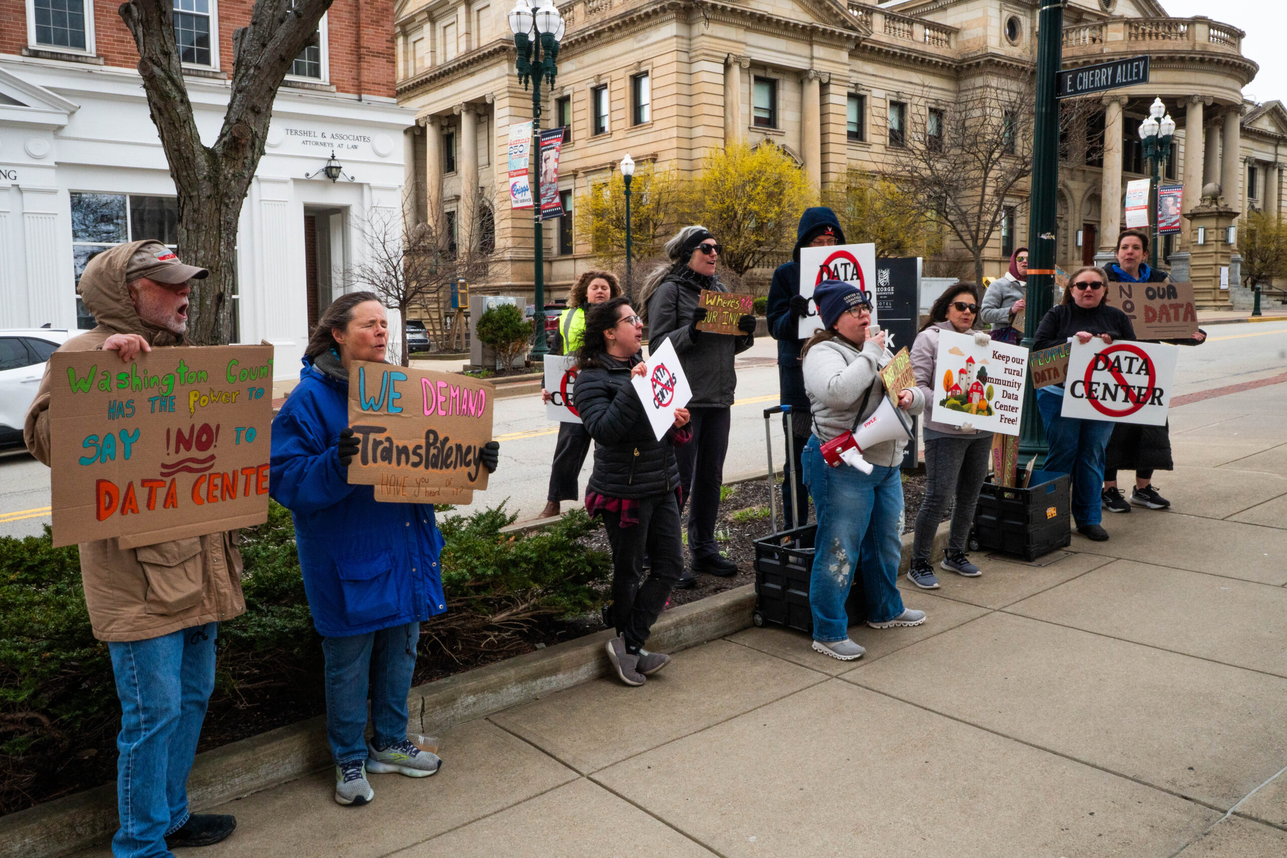 data center protest
