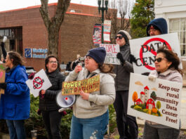 Residents protest data centers in Washington County, Pa.