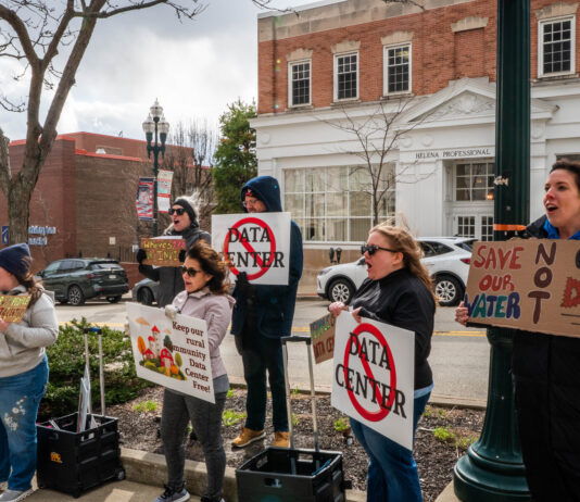 data center protest