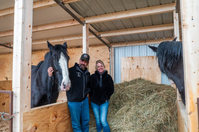 tom and lisa with ellie Greenlee Farms