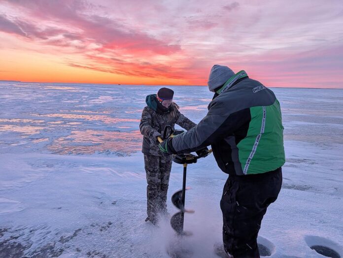 walleye drilling ice nate rikerRGB