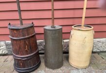 Variety of butter churns attempted to make a very arduous task easier