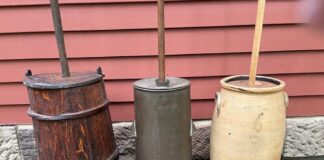 Variety of butter churns attempted to make a very arduous task easier