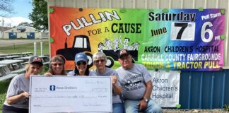 Tractor pull fundraiser raises more than $500,000 for Akron Children’s Hospital Pulling For A Cause