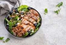 Grilled Chicken Blueberry Pecan Salad