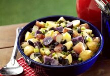 Red, White and Blue Potato Salad