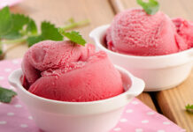 Sweet and Silky Strawberry Sorbet