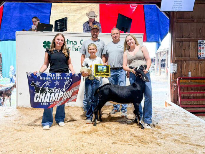 GRAND CHAMPION DAIRY MARKET GOATS: MARYN BIDDLE